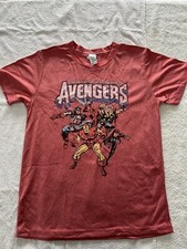 Youth Large Marvel Avengers Earths Mightiest Heroes Graphic TShirt Red Polyester