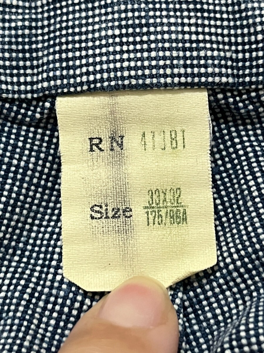 RRL Indigo Pin Check Work Pants W33x L32 | eBay