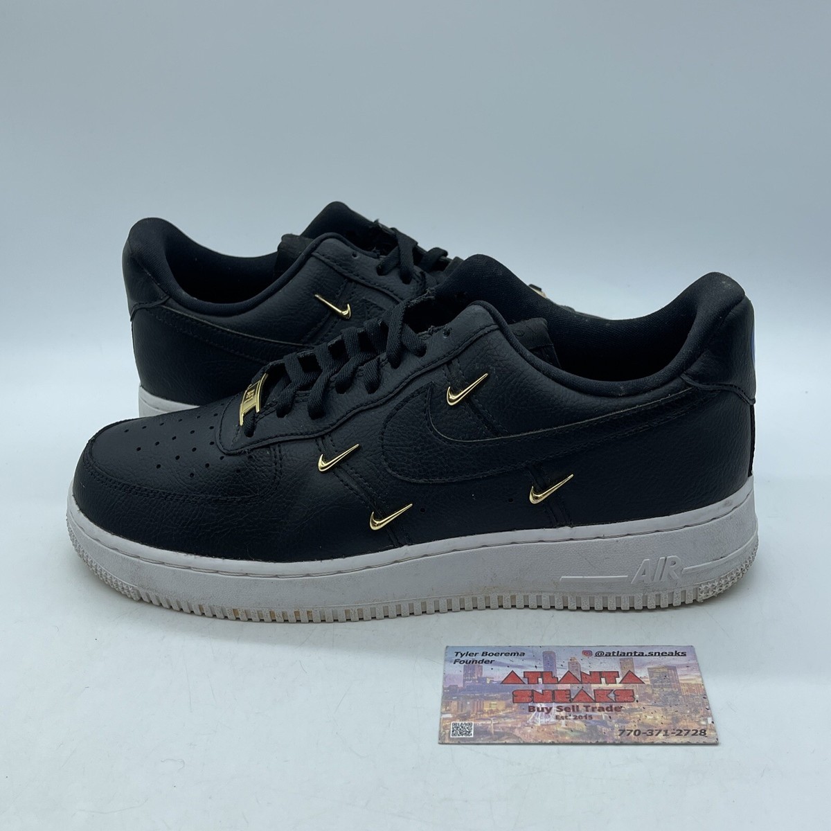 air force 1 07 black black metallic gold hyper royal