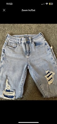 I Love Justice Jeans Girls Size 10-1/2 Simply Low Distressed Straight