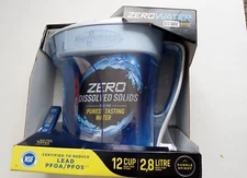 ZeroWater 5 Stage 12 Cup Ready-Pour Filtered Pour-Through Water Pitcher - Blue