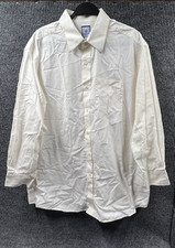 Tommy Hilfiger Ithaca Shirt Mens XL 17-1/2 32-33 Button Down White Ivory