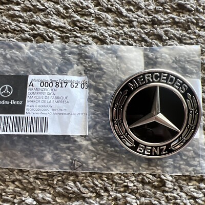 Mercedes-Benz A220 CLA250 2018-2022 Front Hood Black Badge Emblem