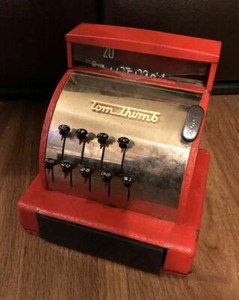 tom thumb vintage cash register