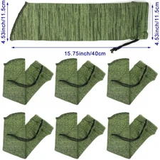 6Pcs 16in Silicone Treated Knit Gun Socks Knitted Sleeve Case for Pistol Handgun