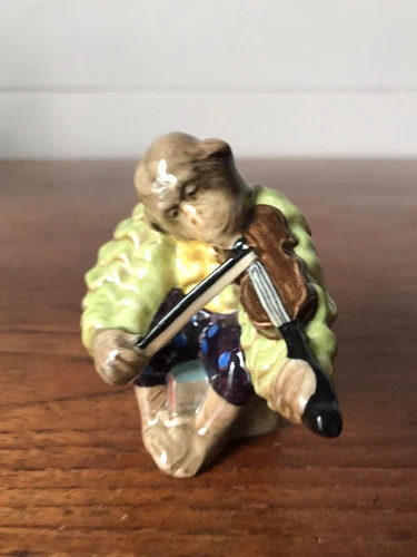 Vintage Beswick Monkey Band Violin Player Porcelain Figurine England