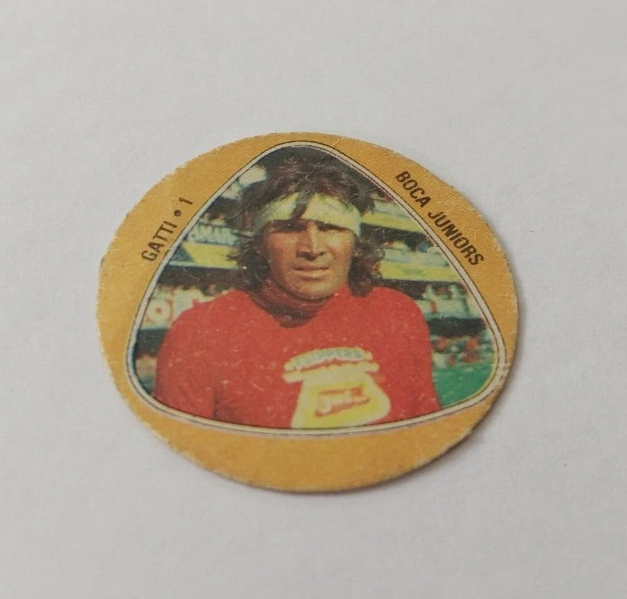 Tarjeta Disco 1980 Deportistas Argentinos y del Mundo Hugo Gatti Boca Juniors #1 Foto 4 de 4