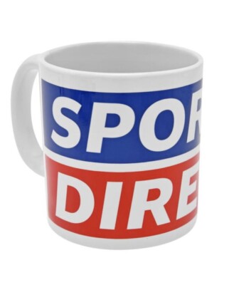 Sports Direct Riesen Becher 20 Oz Weiß Logo Tee Kaffee Groß Sammlerstück Sammler
