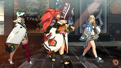 Anime guilty gear girls cleavage  big women trio Playmat Gaming Mat Desk