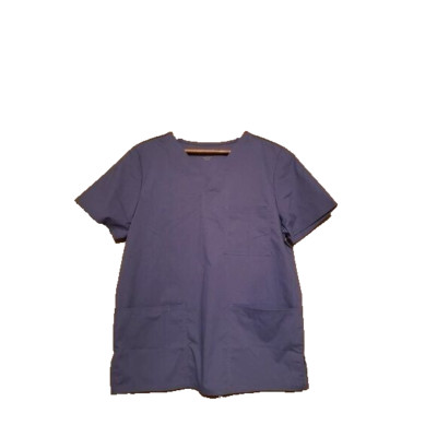Scrubstar Core Essentials Blue Unisex V-Neck Scrub Top Shirt - (Size Small) NEW