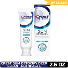 Crest Pro-Health Gum Detoxify Toothpaste 2.6 oz - Anticavity, Antibacterial Flou