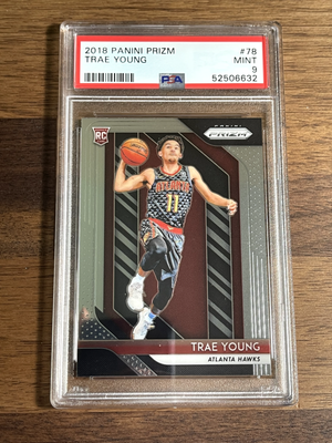 2018-19 Panini Prizm RC #78 TRAE YOUNG PSA 9 MINT Atlanta Hawks 