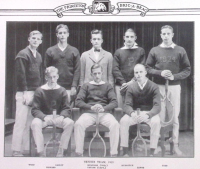1925 Princeton University Bric a Brac Page Tennis Team Group Picture