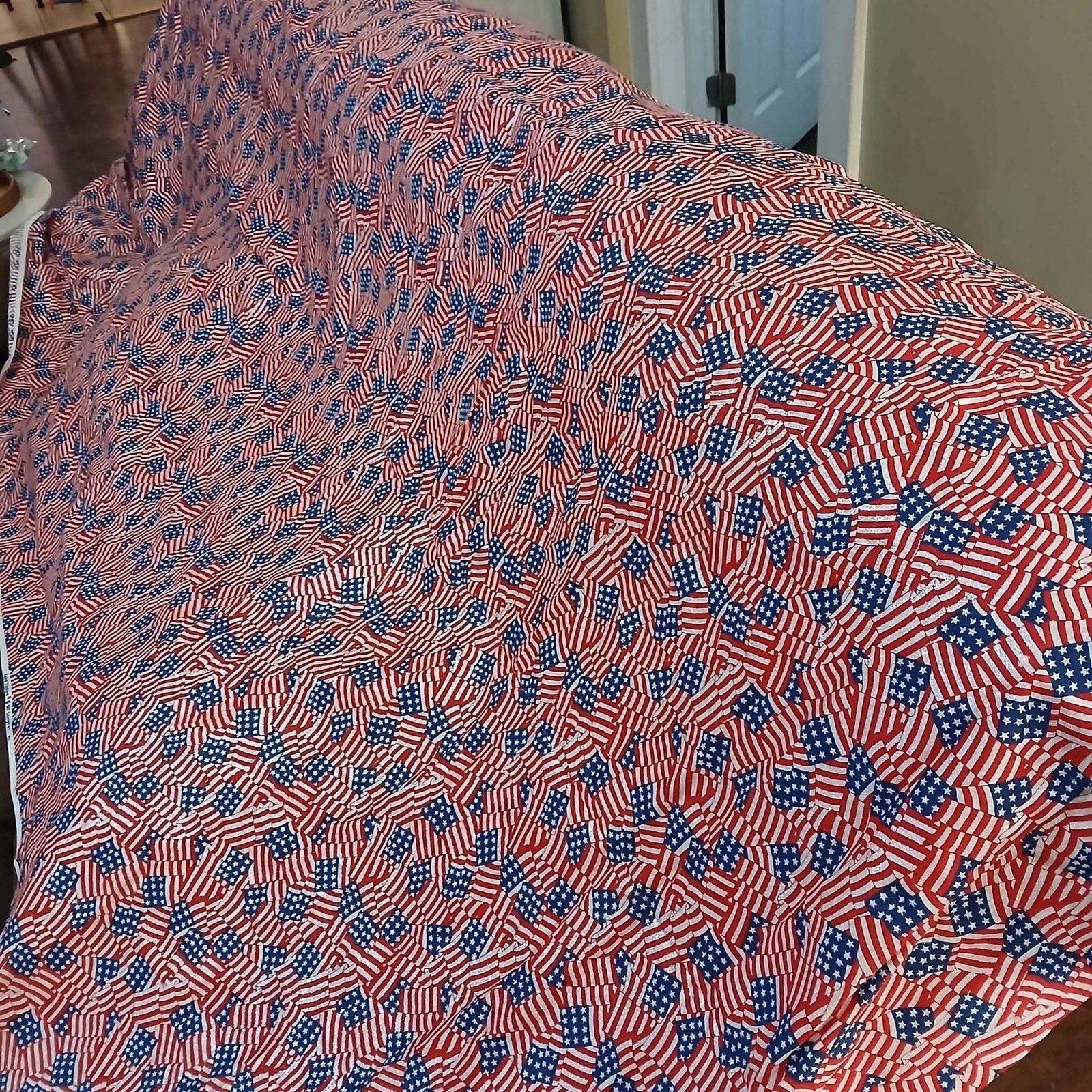 American flag Fabric traditions 1997, 9yards x 30"