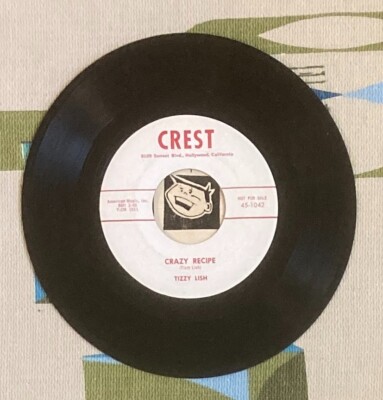 Tizzy Lish 45 Crazy Recipe / Reducing 1958 Novelty EX