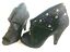 thumbnail 1 - BKE Soles Black Embellished Booties Peep Toe Heels Zip Funky Style Women&#039;s 6.5