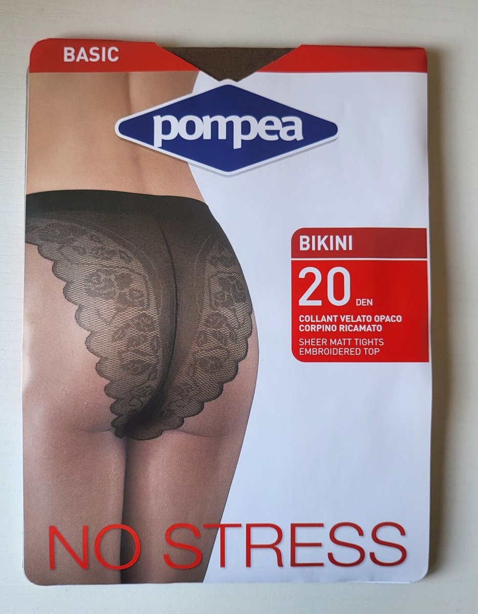 Pompea Collant Bikini Corpini Ricamato 20 Den