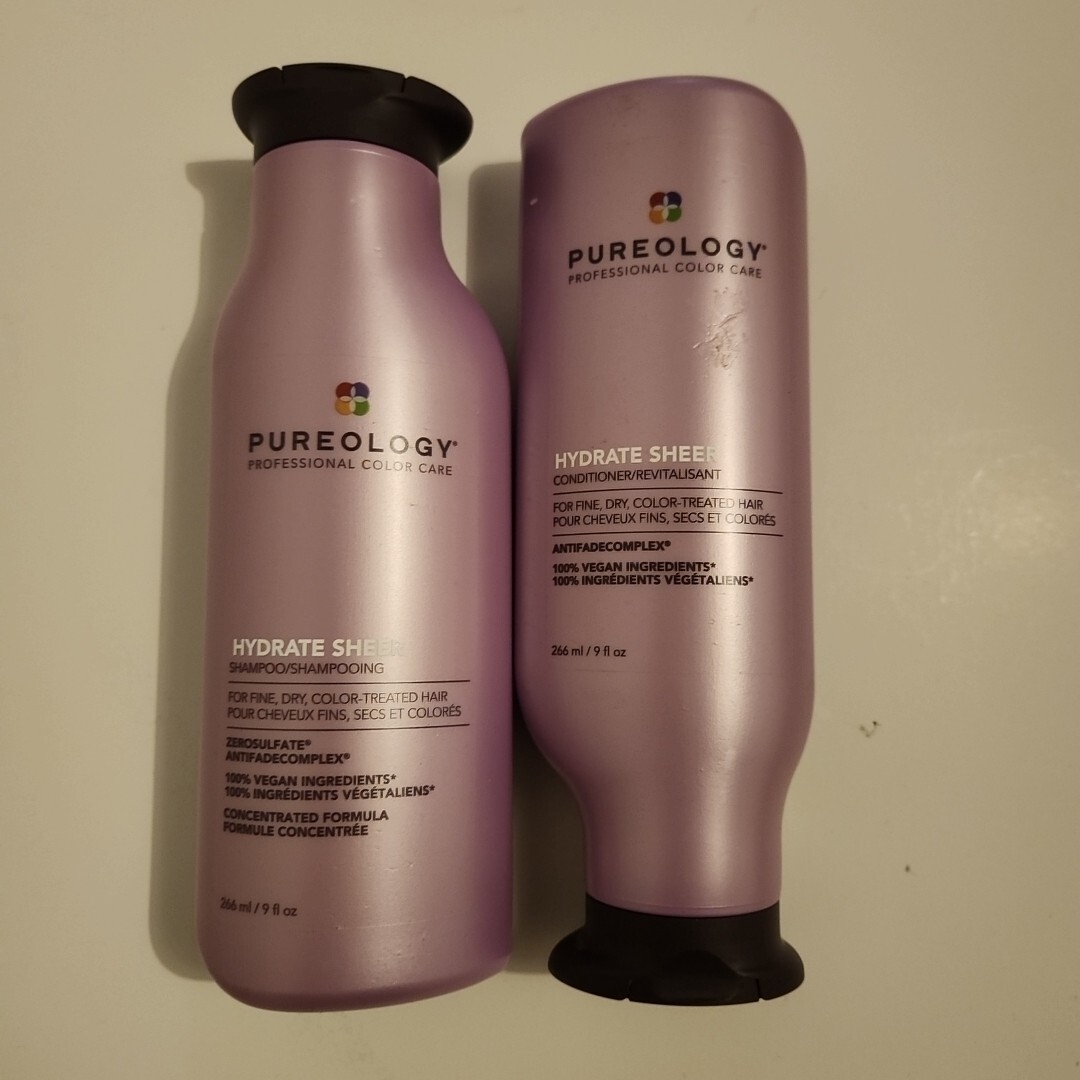 Pureology Hydrate Sheer Shampoo And Conditioner Set Dry Colo