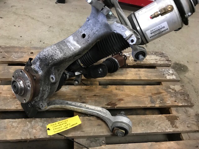06-12 Bentley Continental Flying Spur LEFT FRONT SUSPENSION KNUCKLE CONTROL ARMS