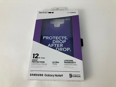 Tech21 Evo Ultra Thin soft shell Case For Samsung Galaxy Note 9 Note9 Violet 