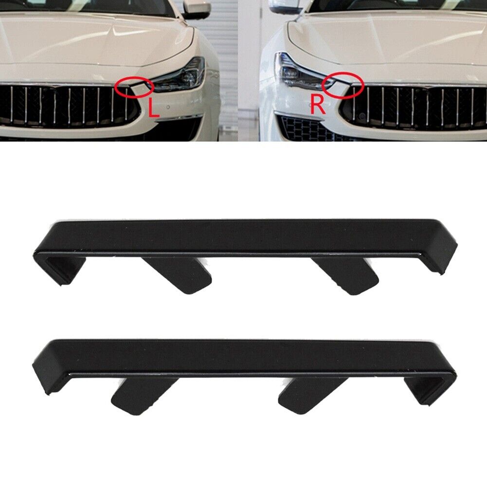 1Pair Front Bumper Panels Trim For Maserati For Ghibli 14-17 1Pair Front Bumper Panels Trim For Maserati For Ghibli 14-17
