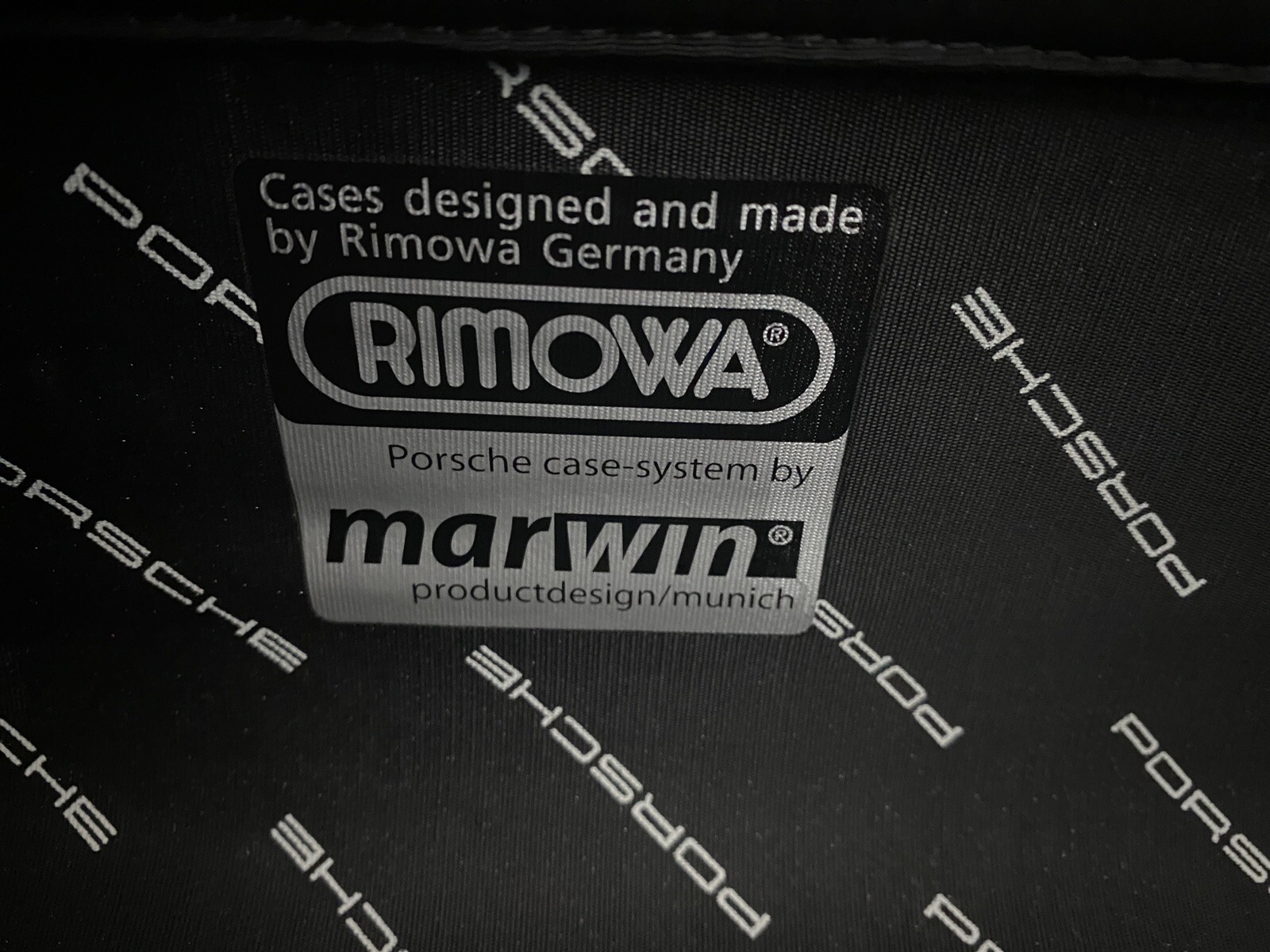 RIMOWA Porsche Original Trunk Silver Aluminum Suitcase Carry On 911 Rare Vintage