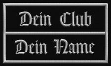 Aufnäher Wunschtext,Patch,Namensschild gesti...