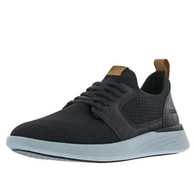 IZOD  Bannister  Men s Lightweight Stretch Textile Sneaker [Black] NEW Size 12
