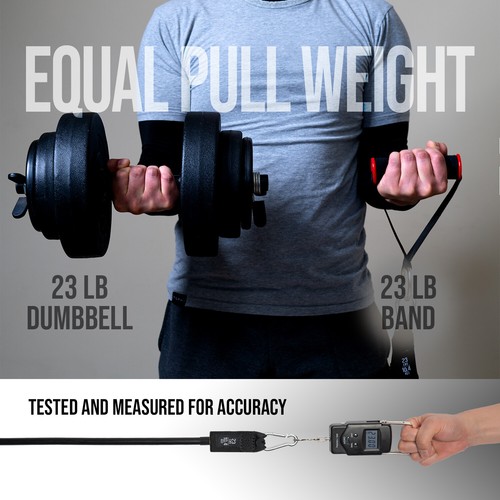 Premium 13-Piece Resistance Band Kit with Handles: 143lb Pull Weight & Superior - Picture 5 of 10