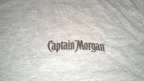 BRAND NEW - Captain Morgan Rum T-Shirt Gray Size Large - FREE SHIPPING - Picture 3 of 3