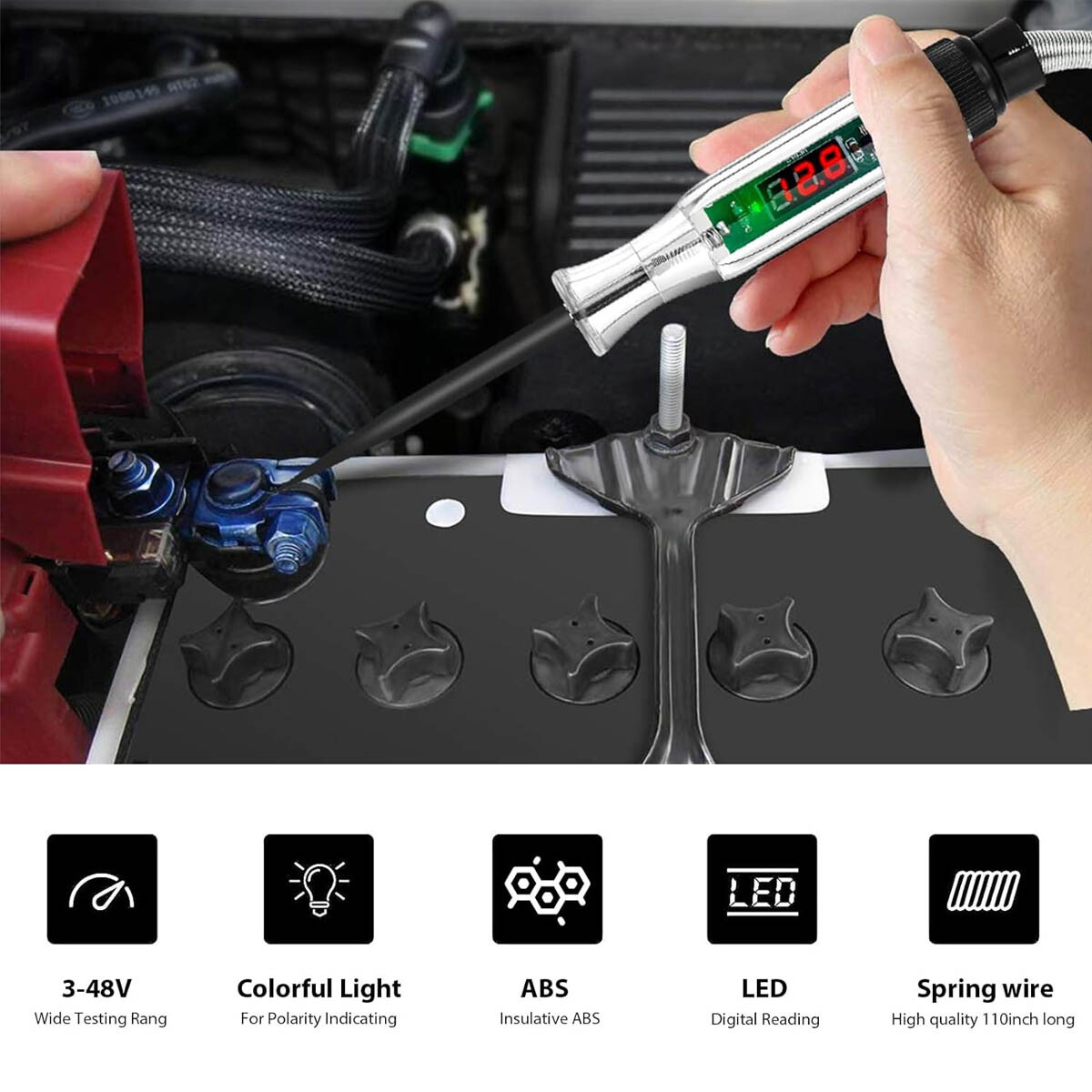 6-24V DC Car Electric Circuit Tester Analyzer Power Voltage