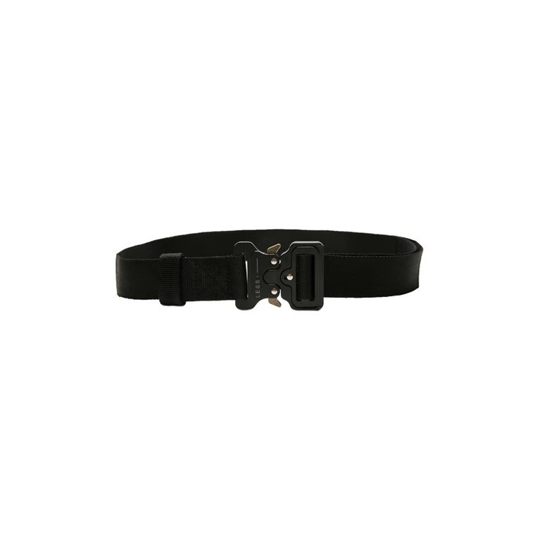 Black Silver 1017 ALYX 9SM Nylon Canvas Safety Buckle Belt Black Silver 1017 ALYX 9SM Nylon Canvas Safety Buckle Belt