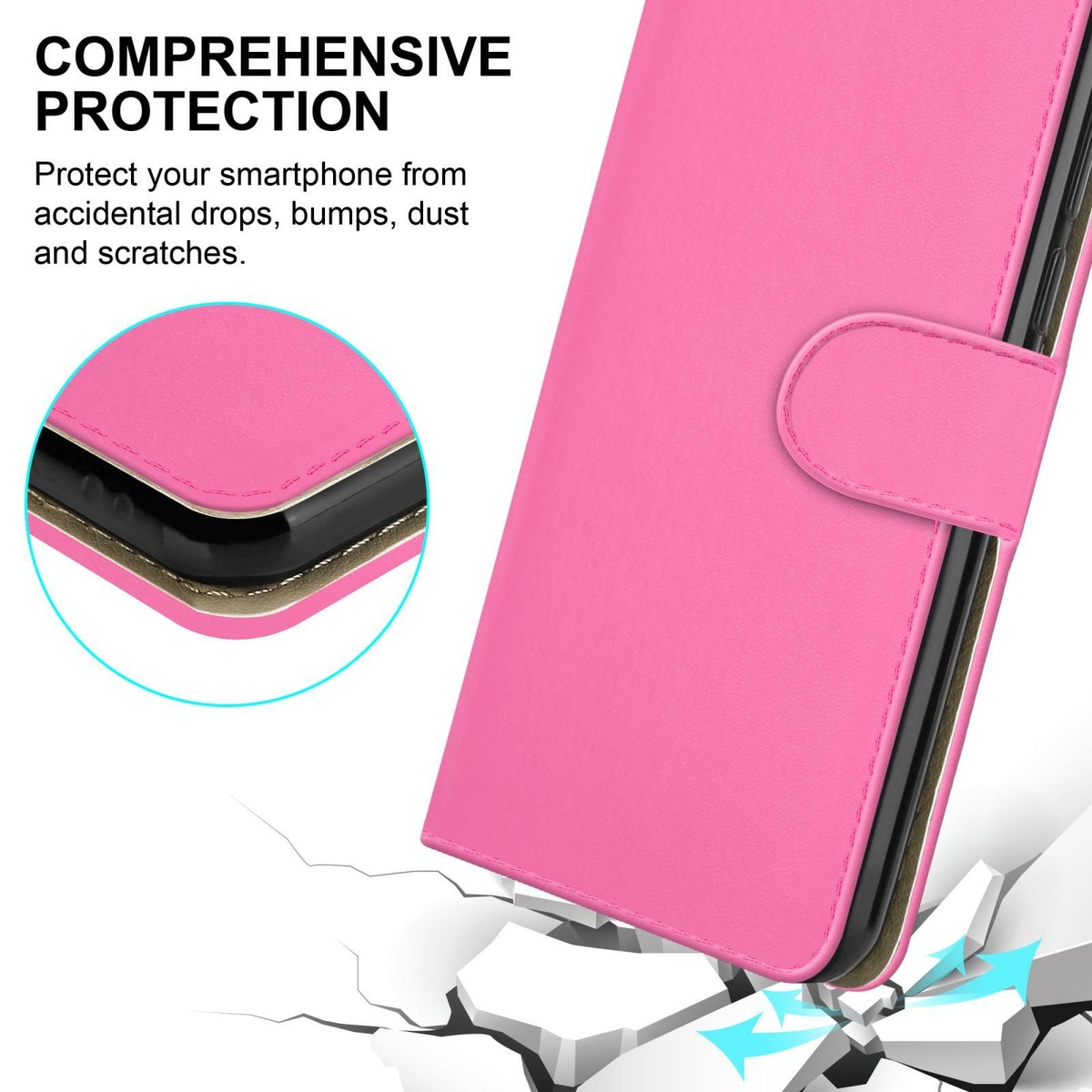 NEINEI Cover per Xiaomi Poco F3 5G,Flip Custodia in Pelle Premium