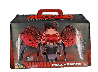 2017 Meccano Meccaspider Robitic Programmable Model Kit Red/BlacK