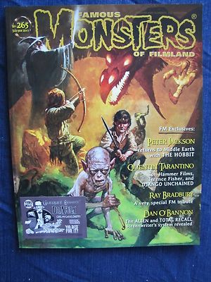 Famous Monsters 265 STICKEREDThe Hobbit newstand cover by Sanjulian Uncirculated