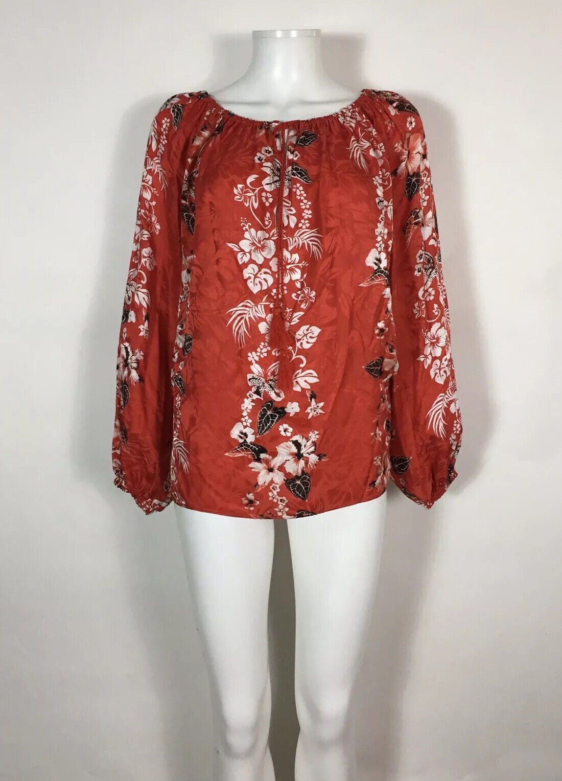 Rare Vtg Jean Paul Gaultier Red Floral Hibiscus P… - image 2