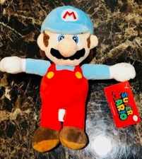 MARIO BLUE HAT -super mario plush 12 inches NEW