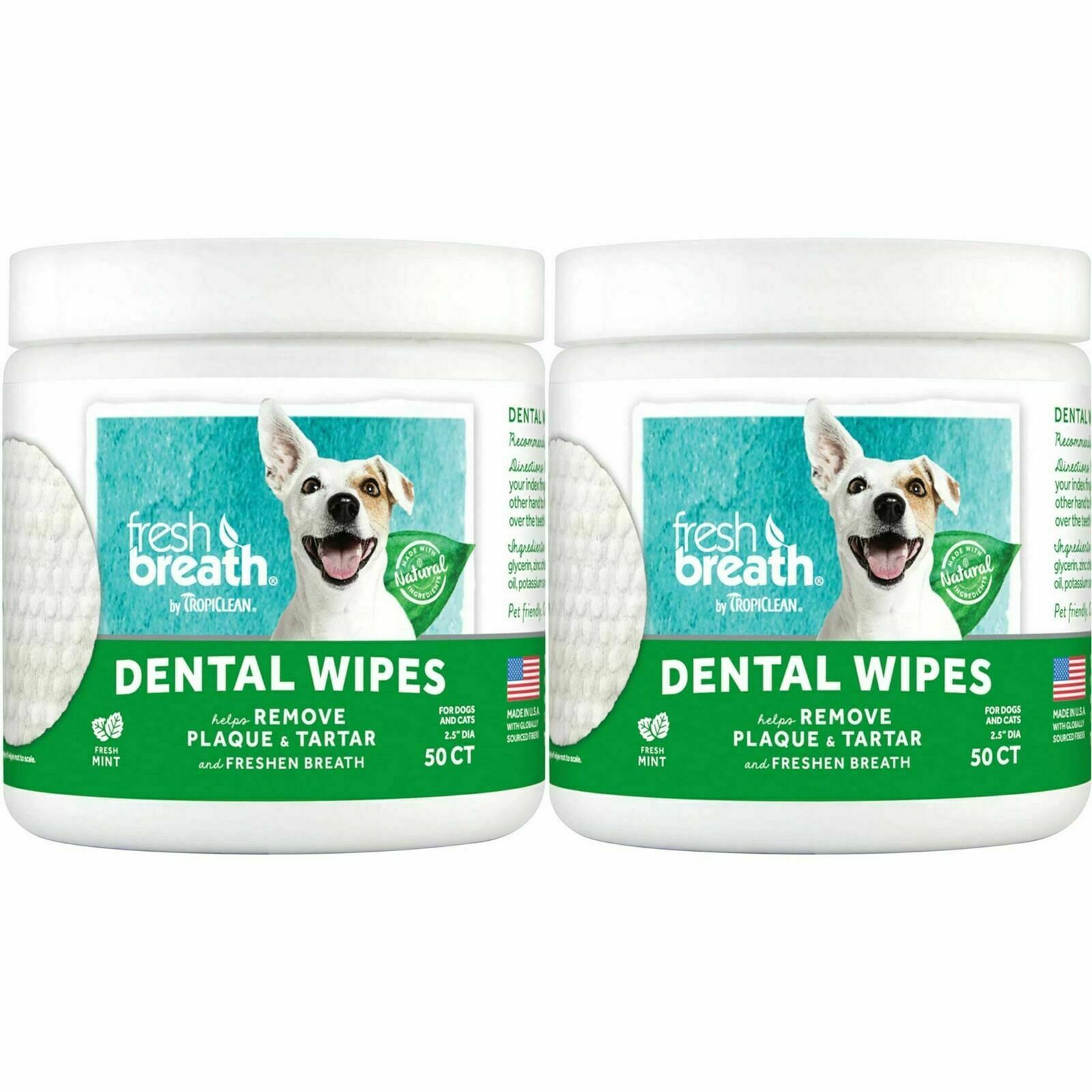 tropiclean fresh breath dental wipes