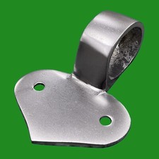 2x Sash Window Pull/Lift/Lower Eye Ring Satin Chrome Top Rail Mounting 54x42.5mm