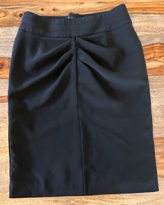 Giorgio Armani Black Tailored Pencil Skirt Size 42