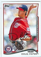 Doug Fister autographed baseball card (Washington Nationals) 2014 Topps #US137