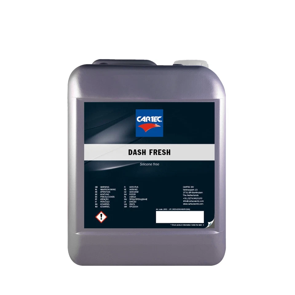 CARTEC DASH FRESH SENZA SILICONI - Ravvivante Protettivo Plastiche Interne 5L
