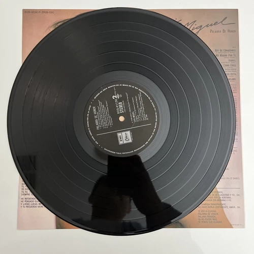 Luis Miguel – Palabra De Honor LP 1984 Vinyl 12" Record EOS-91130 - Picture 5 of 6