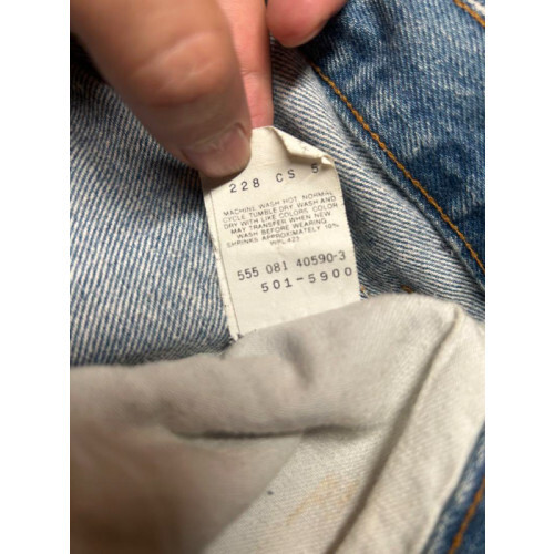 90s Vintage Levi's 501XX Denim Pants in Blue, W32/L36 Limited From