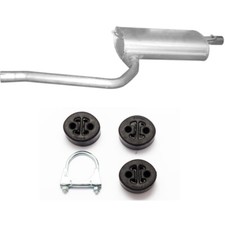 Endschalldämpfer Auspuff für Kombi Toyota Avensis I 1.6 1.8 2.0 + Anbausatz