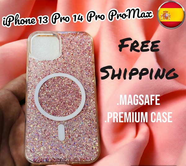 Luxury Magsafe Soft Cover  Glitter Case Funda for Apple iPhone 13 14  Pro ProMAX
