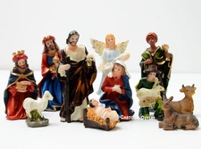 Christmas Nativity Set Baby Jesus Nacimiento Navidad Nino Dios 3" 11 PC Scene Ne