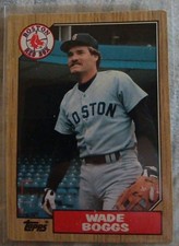 Wade Boggs 1987 Topps Card 150 Ungraded Excellent Condition