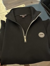 Michael Kors Men  s 1/4 Zip Black Size Small