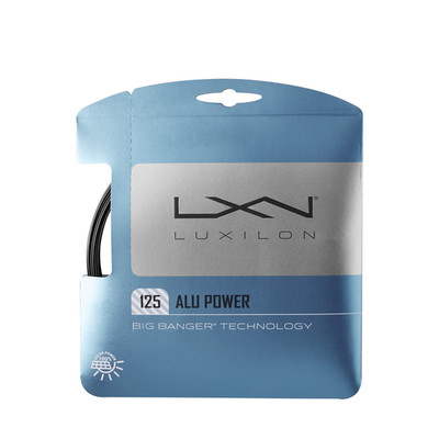 Wilson Luxilon Alu Power Black 125 Tennis String - Set Black
